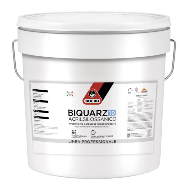 Rivestimento a spessore acrilsilossanico fibrorinforzato 1.0 Biquarz Acrilsilossanico 1.0 di Boero