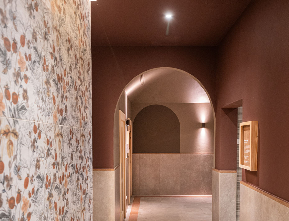 Decorazione degli interni di QC Termegarda Boero