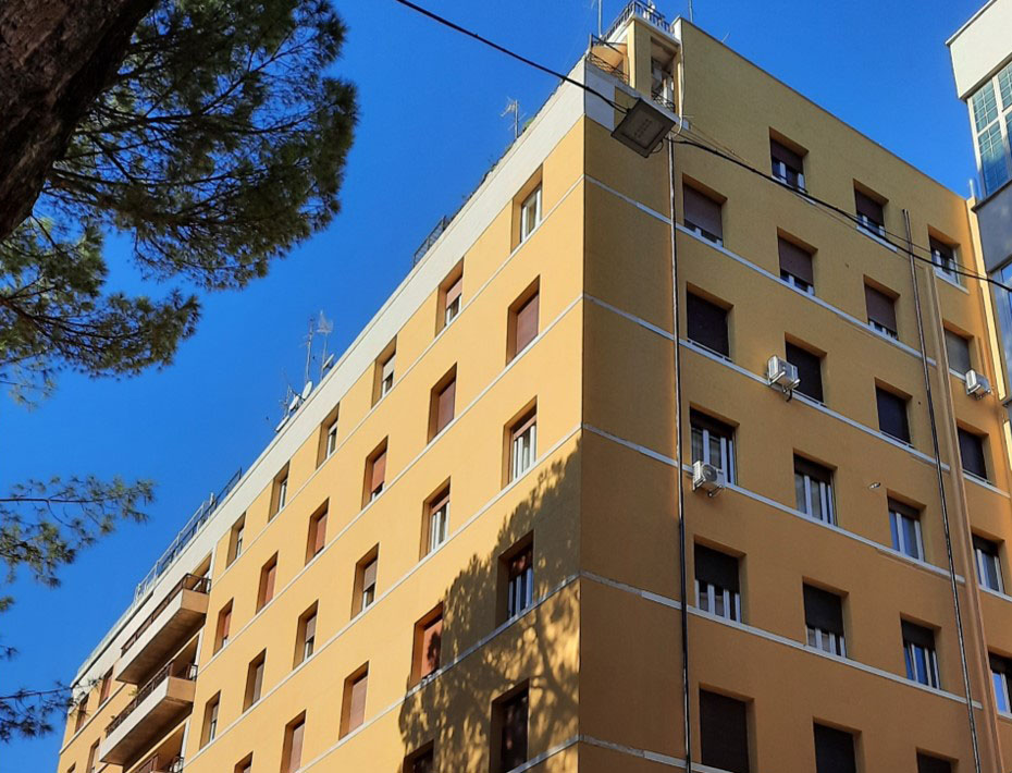 Riqualificazione con cappotto termico Boerotherm dell’edificio in Piazza d’Istria a Roma di Boero