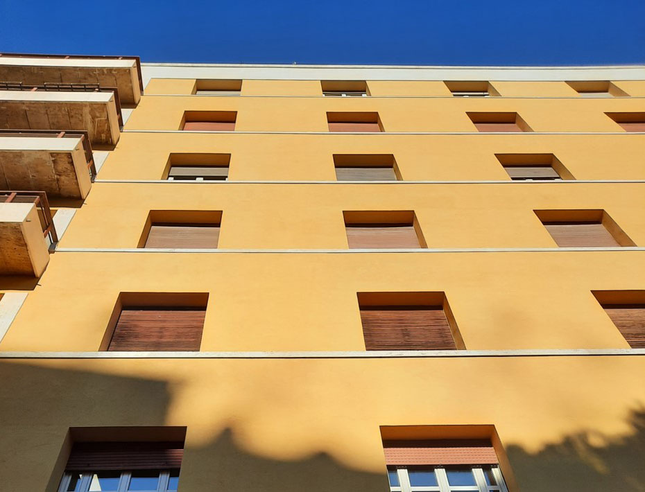 Riqualificazione con cappotto termico Boerotherm dell’edificio in Piazza d’Istria a Roma di Boero