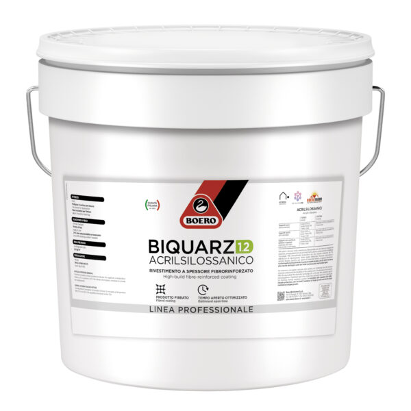 Rivestimento a spessore acrilsilossanico fibrorinforzato 1.2 Biquarz Acrilsilossanico 1.2 di Boero
